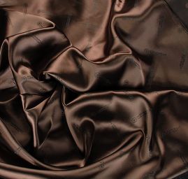 Podšívka žakárová hnědá kabátová