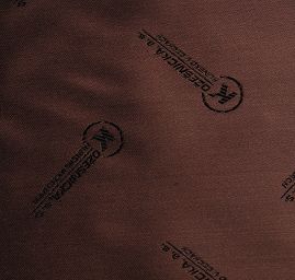 Podšívka žakárová hnědá kabátová