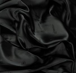 Podšívka žakárová černá kabátová