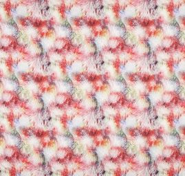 Viskozová šatová látka tisk vzor peří 