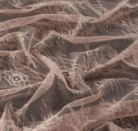 Krajka tylová jemná starorůžová 