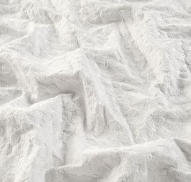 Taft žakár květinový vzor slonová kost