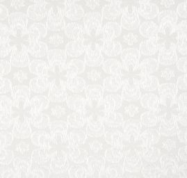 Žakárová tkanina plastický vzor slonová kost