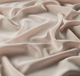 Krepdešín oboustranně pružný těžší béžový