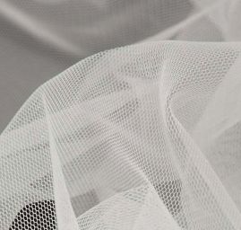 Tyl jemný středně šedý 280 cm