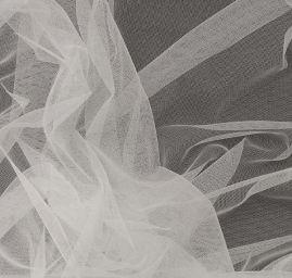 Tyl jemný středně šedý 280 cm