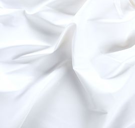 Satén matný jemný imitace hedvábí bílý