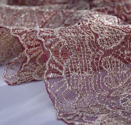 Efektní krajka vyšívaný tyl