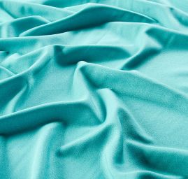 Žoržet šatový oboustranně pružný tyrkysové barvy