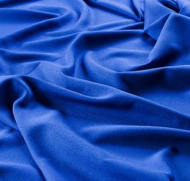 Žoržet šatový oboustranně pružný nivea modrý