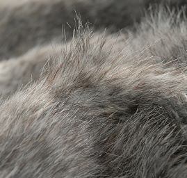 Imitace kožešiny dlouhý vlas šedočernohnědá vlk