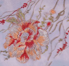 Efektní krajka vyšívaný tyl látka