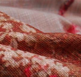 Látka originální tisk styl "Baroko" imitace buretu