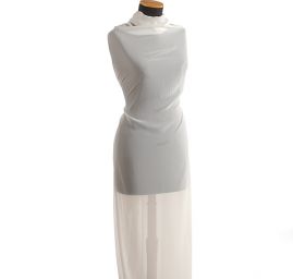 Šifon jemný jednobarevný hladký bílý II.jakost