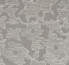 Organza žakárový vzor květů smetanová