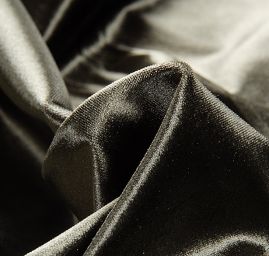 Samet pružný olivový