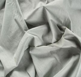 Šantung jednobarevný matný šedozelený  II.jakost