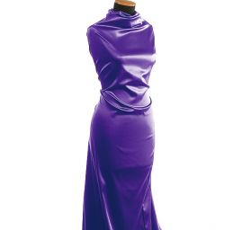 Pružný satén hladký šeříkově fialová