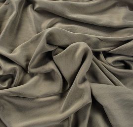 Viskozové hedvábí khaki zelená