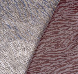 Brokát lamé abstraktní vzor fialovošedý