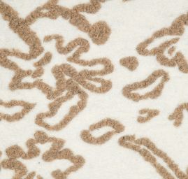 Vařená vlna Art Fbrics hnědá/slon. kost