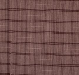 Kostýmová látka vzor pruhy hnědosmetanová barva