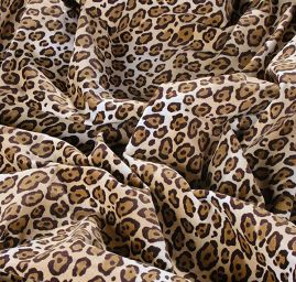 Látka pružný samet zvířecí motiv