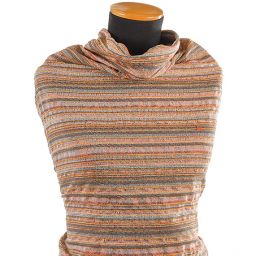 Kostýmová látka vlna směs rezavý melír