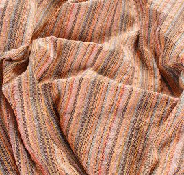 Kostýmová látka vlna směs rezavý melír