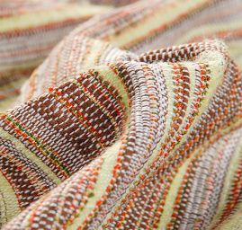 Kostýmová látka vlna směs hnědozelený melír