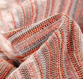 Kostýmová látka Art Fabrics hnědorezavý melír