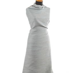 Kostýmová látka bavlna směs šedomodrý melír