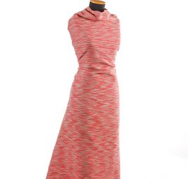 Látka Art Fabrics červenošedý melír bavlna směs