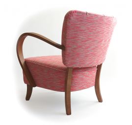 Látka Art Fabrics červenošedý melír bavlna směs