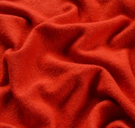 Vařená vlna cihlové barvy