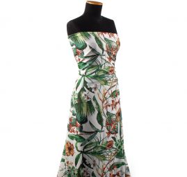 Žoržetová pletenina design MarLen tisk tropico