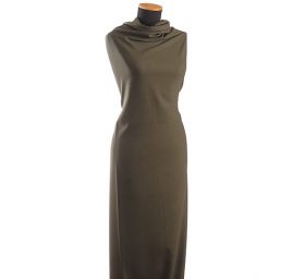 Látka vlna/viskoza směs kostýmovka khaki zelená