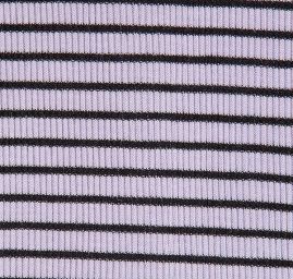 Úplet bavlna směs černé proužky fialový