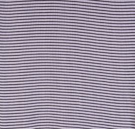 Úplet bavlna směs černé proužky fialový
