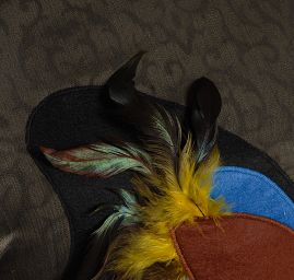 Kreativní textilní aplikace motýl