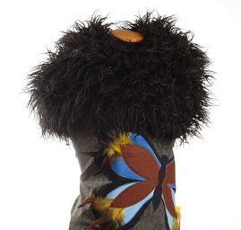 Kreativní textilní aplikace motýl