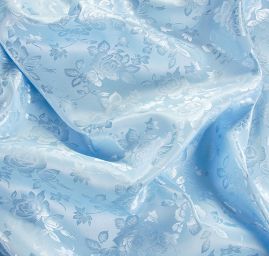 Brokát krojový nepružný pastel světle modrý