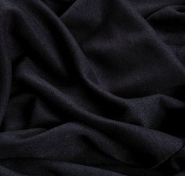 Úplet teplejší směs rayon s vlasem tm. modrá