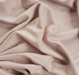 Úplet teplejší směs rayon s vlasem pastel starorůžová