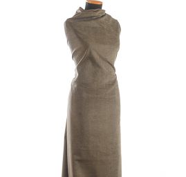 Pružný manšestr šedohnědý