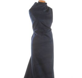 Pružný manšestr tmavě modrý na hnědém podkladě