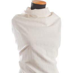 Pružný manšestr bílý