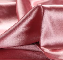 Satén taft pružný sytě starorůžový