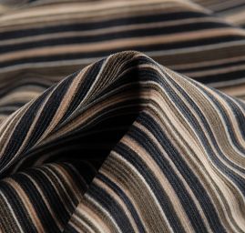 Manšestr prací kord proužky zelenobéžové