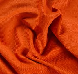 Manšestr jednobarevný oranžový 